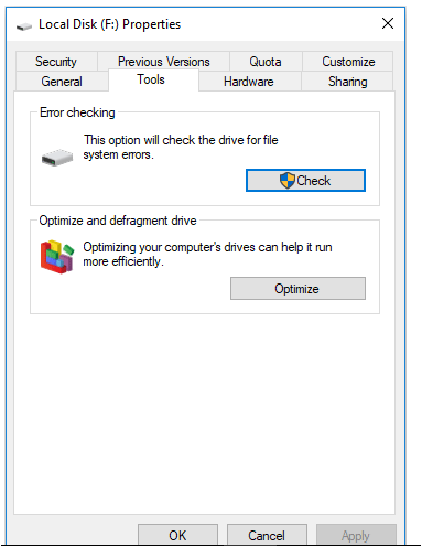 خالی نشان دادن فلش مموری